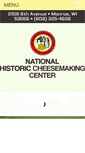 Mobile Screenshot of nationalhistoriccheesemakingcenter.org